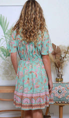 Joelle  Tie-waist Mini Dress