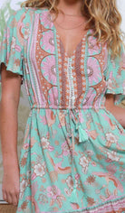 Joelle  Tie-waist Mini Dress