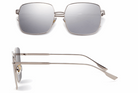 Sandy-beach Square Frame Sunglass - Silver Brumby Boutique