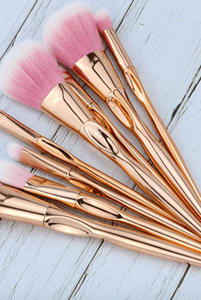 8pcs  Rose Gold Makeup brush set