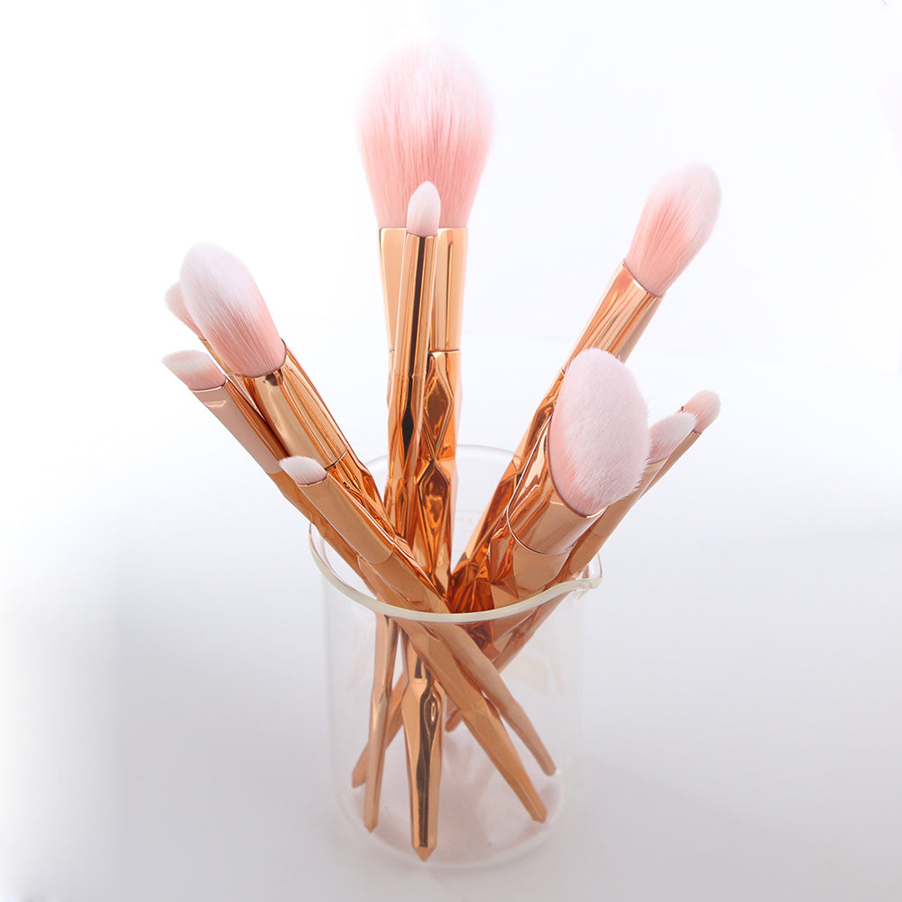 8pcs  Rose Gold Makeup brush set - Silver Brumby Boutique