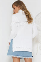 Egret knit Jumper - Silver Brumby Boutique