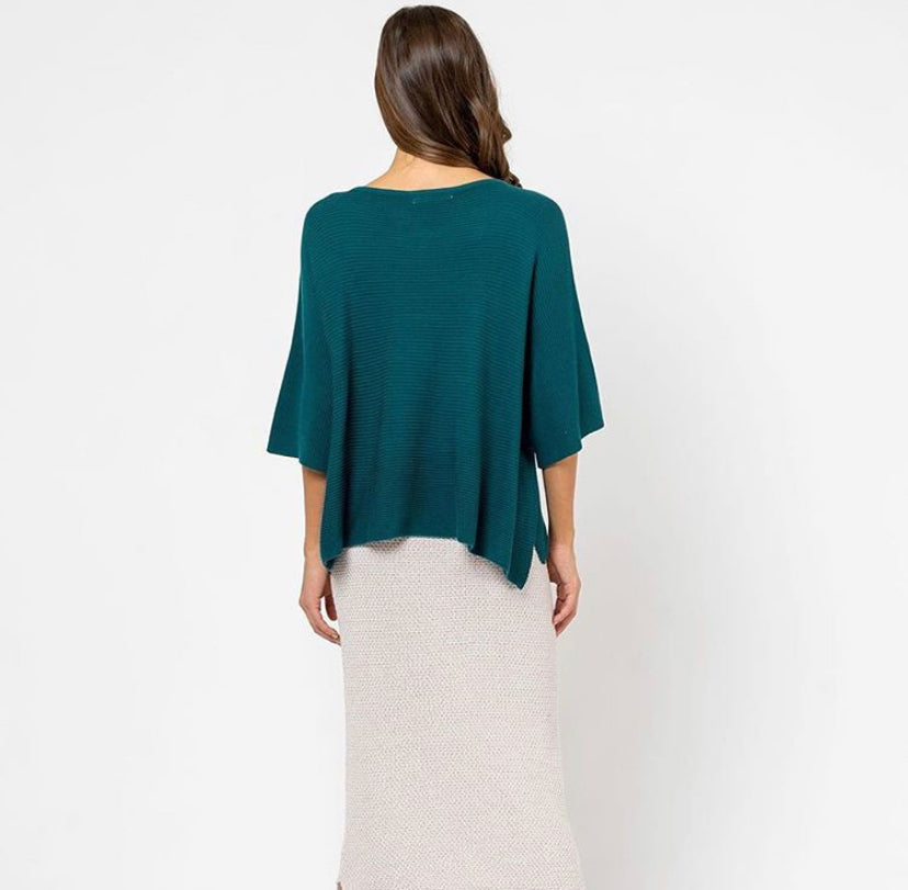 Tanya crop  top- Forest Green - Silver Brumby Boutique