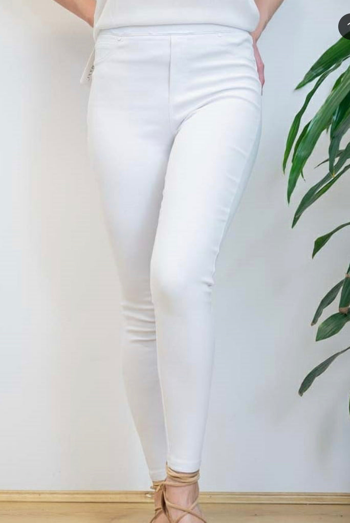Prexy Rayon Jeggings - Silver Brumby Boutique